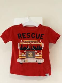 GAP 消防車プリント 半袖Tシャツ 12-18ヶ月のサムネイル