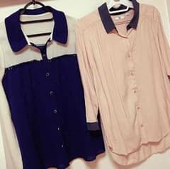 ゆぅちゃん様専用！！シフォンシャツ☆Ｌサイズのサムネイル