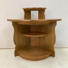 【カリモク】ルスティック　コーナーキャビネット　ラック　棚　カントリー カリモク】ルスティック コーナーキャビネット ラック 棚 カントリー