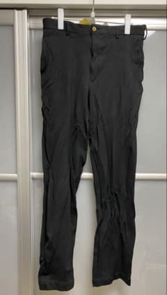 l*z様 コムデギャルソンオムプリュス　ポリ縮絨パンツ　ブラック コムデギャルソンオムプリュス 縮絨パンツ 黒 - メルカリ