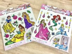ディズニープリンセス ステンドグラス風シールのサムネイル