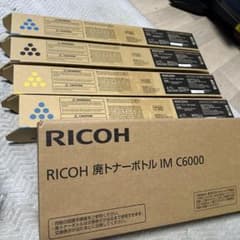 RICOH トナー6010純正品 4本 廃トナーボトルC6000 - メルカリ