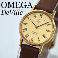 582 稼動 OMEGA DeVille レディース 時計 ローマ文字 ゴールド - メルカリ