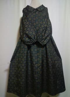 着物リメイク／ドルマン袖／衿付きワンピース☆サイズLL～3L - メルカリ