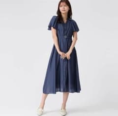 【定価14300円】MISCH MASCH シャツワンピース ネイビー Mのサムネイル