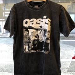 オアシス Oasis L バンドTシャツ ロックTシャツ ブラック - メルカリ