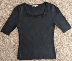 23区　カットソー　ビーズ刺繍のサムネイル