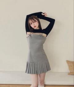 andmary Karen knit set mini dress グレーのサムネイル
