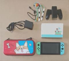 Nintendo Switchあつ森デザイン 本体セット 収納ケース付き 箱なし