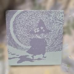 1번 복권 무민~One Winter Day 미니 캔버스 보드 스너프킨