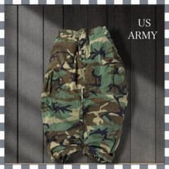 7770/US ARMYウッドランド迷彩ミリタリーカーゴパンツダブルニーM/S