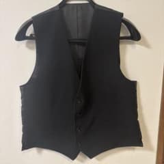 メンズ　リバーシブル　ベスト　黒