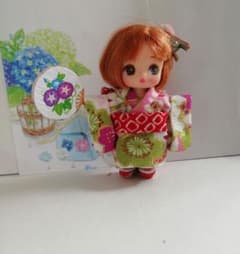 a18)a19)ぷちリカちゃん　着物　浴衣　髪飾り　２着 a-27)ぷちリカちゃん服 着物 髪飾り - メルカリ