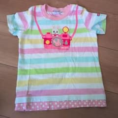 ミキハウス カメラウサギ Tシャツ 90のサムネイル
