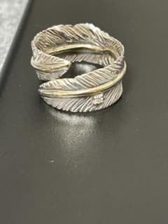 DAVAN (203 jewelry)ダイヤ付きフェザーリング　シルバー925 DAVAN ダイヤ付きフェザーリング シルバー925 - メルカリ