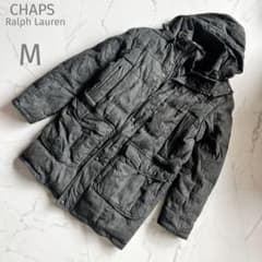 CHAPS♡ラルフローレン【M】ダウンジャケット♡黒ダウン♡肉厚♡厚手 