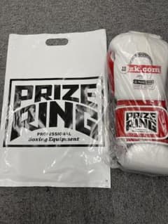 PRIZE RING ボクシンググローブ 10 oz ホワイト/レッドのサムネイル