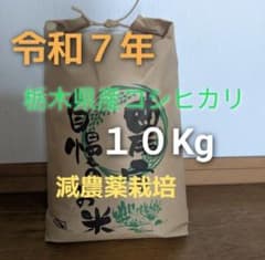 令和7年　栃木県産減農薬栽培コシヒカリ 20kg 令和7年 栃木県産減農薬栽培コシヒカリ10キロ - メルカリ
