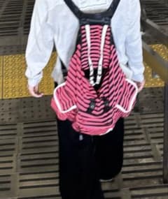 00s ギミックリュック 巾着 パラシュート ボーダーギャル Y2K ギャル男のサムネイル