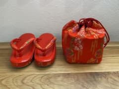 七五三 ３歳　草履　巾着袋セットのサムネイル
