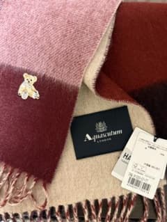 アクアスキュータム ベア 刺繍 ウール マフラー ダブルフェイス 手洗い可 m80869942785_1.jpg?1762650523