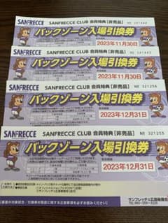 サンフレッチェ広島、入場引換券2枚！のサムネイル