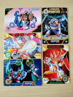 ロックマンX メガミッション　カードダス　５枚セットのサムネイル