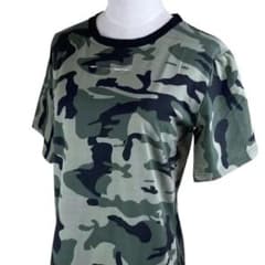 半袖 Tシャツ レディース トップス 迷彩 カモフラ カットソー フリーサイズのサムネイル
