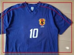 8SM1 JFA サッカーTシャツ　10番中村俊輔　M 日本代表　古着used JFA 日本代表 中村俊輔 10 Tシャツ サポーター L 当時物 シミあり