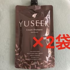 YUSEEK クリームシャンプー ダークブラウン 350g✖︎2袋 - メルカリ