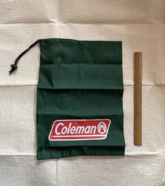 【新品・未使用】コールマン 巾着袋 グリーン 38×28のサムネイル