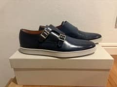 新品未使用】サントーニ SANTONI スリッポンメンズダブルモンク UK 7