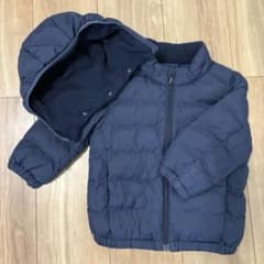 UNIQLO ネイビー ダウンジャケット 90cmのサムネイル