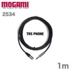 MOGAMI 모가미 2534 1m TRS XLR 남성 밸런스 케이블