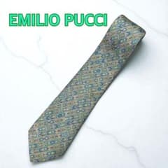 美品 EMILIO PUCCI エミリオ プッチ幾何学模様 ネクタイ - メルカリ