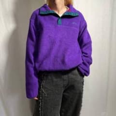 【希少カラー】70〜80s L.L.BEAN アメ製プルオーバーフリースブルゾンのサムネイル
