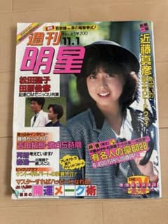 週刊明星 11月1日号 No.45 昭和 芸能雑誌のサムネイル