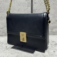 美品✨️コーチ 2way ショルダーバッグ ハットン チェーン レザー 黒 
