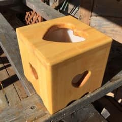 アメリカンカントリー家具 カントリーハート 卓上ダストBOX ハート