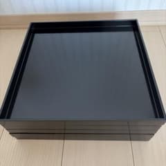 懐石道具 黒塗 四方膳 会席膳5客 角膳 平膳 元箱 - メルカリ
