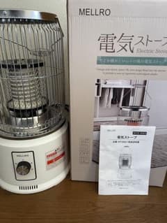電気ストーブ 電気ヒーター 省エネ 360°放熱 転倒自動オフ (ホワイト)のサムネイル