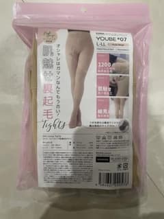 YOUBE ストッキング風裏起毛タイツ ベージュのサムネイル