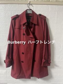 BURBERRY トレンチコート サイズL お洒落なレッドカラーのサムネイル