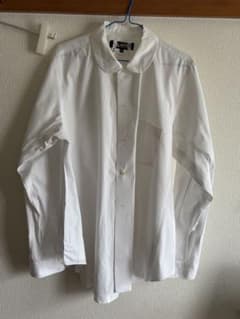 希少　BLACK COMME des GARCONS 丸襟Aラインシャツ XLのサムネイル