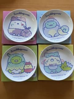비매품 미사용 외에 정수 미코구라시 라운드 플레이트 4장 세트