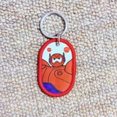 Disney Baymax 2.0 열쇠 고리 자수 헝겊