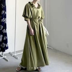 美品 JENNE ジェンヌ ロールカラー ビッグチェックワンピース M 