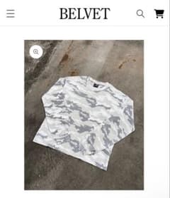 BELVET 迷彩サーマル ホワイト 即完品 - メルカリ