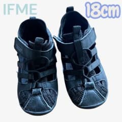 IFME キッズ サンダル ブラック 18cmのサムネイル