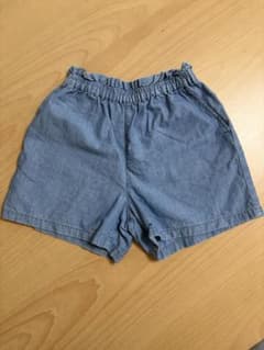 UNIQLO 120 夏 デニム 半ズボン ボトムス 子ども キッズのサムネイル